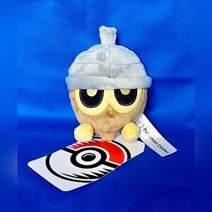 NWT Pokémon Center Seedot Plush Authentic Sitting Cuties Original Fit Toy Japan